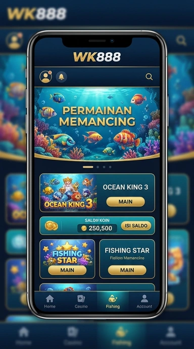 Cuplikan layar menu unduhan wk888 untuk perangkat Android